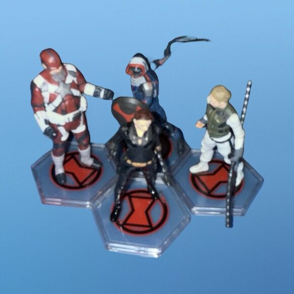 Disney Marvel Black Widow Taskmaster Red Guardian Yelena 4pc PVC Figures - Picture 4 of 10